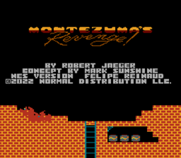 Montezuma's Revenge title screen for NES