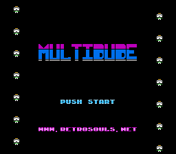 MultiDude title screen for NES