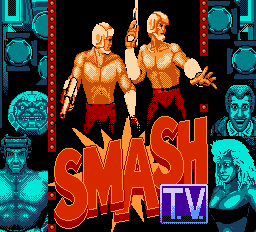 Smash TV title screen for NES