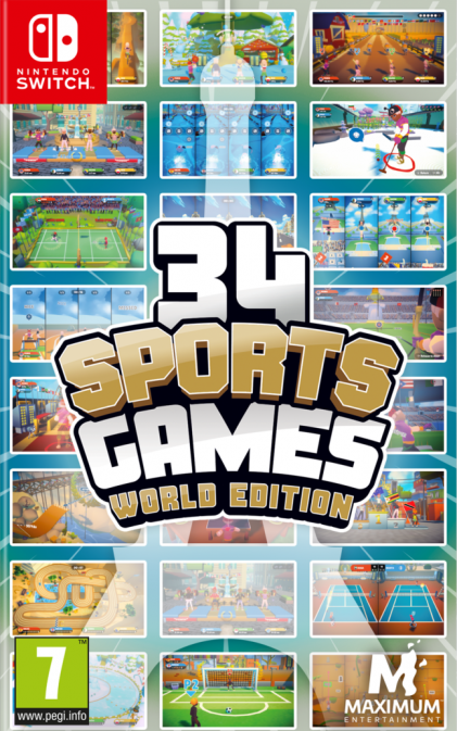 34 Sports Games - World Edition box art for Nintendo Switch