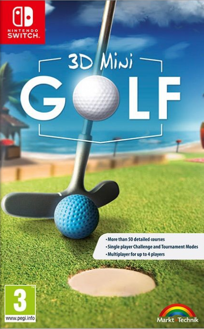 3D Mini Golf box art for Nintendo Switch