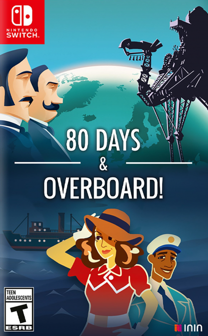 80 Days and Overboard box art for Nintendo Switch