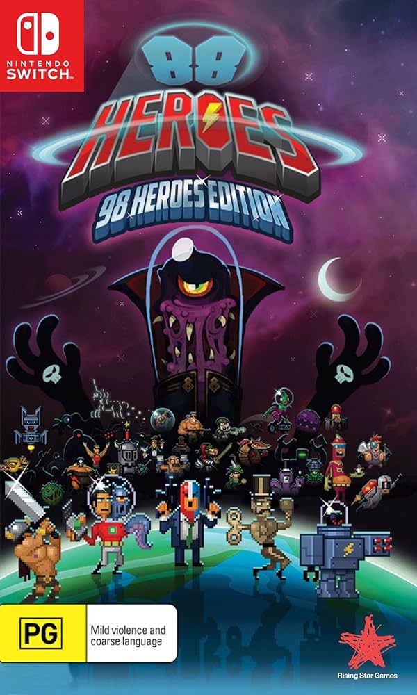 88 Heroes box art for Nintendo Switch
