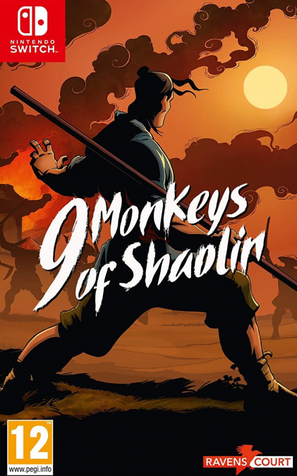 9 Monkeys of Shaolin box art for Nintendo Switch