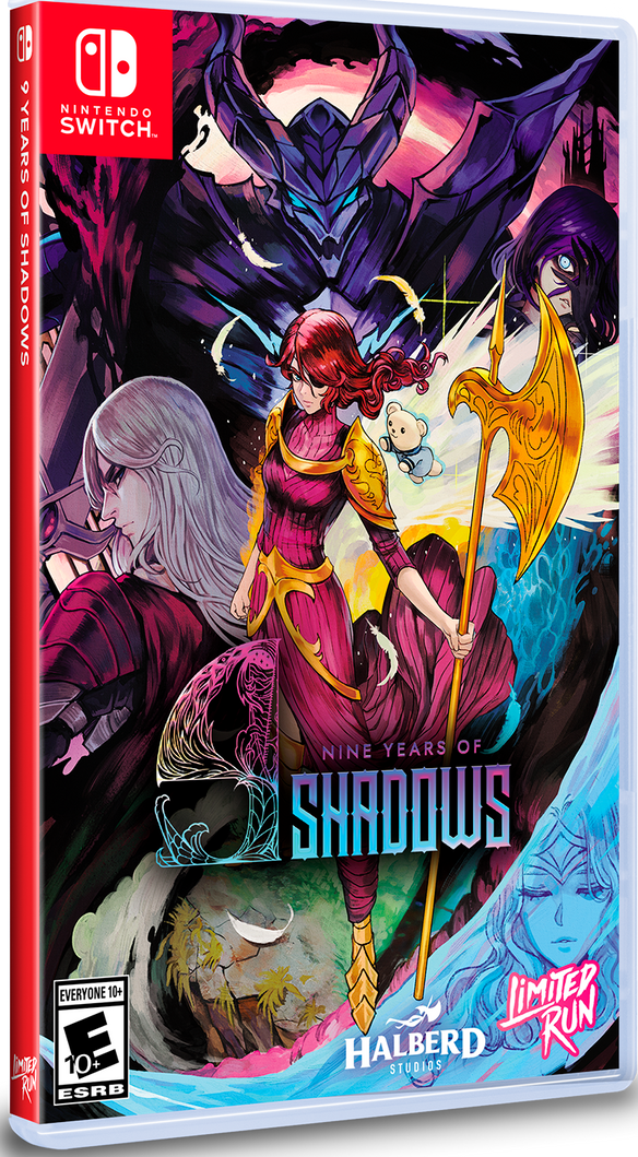 9 Years Of Shadows box art for Nintendo Switch