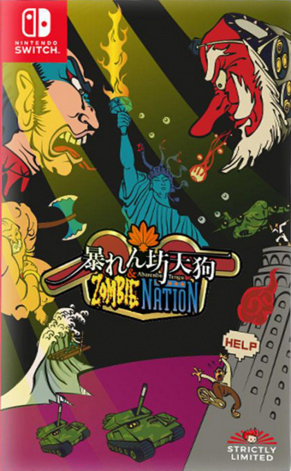 Abarenbo Tengu & Zombie Nation box art for Nintendo Switch