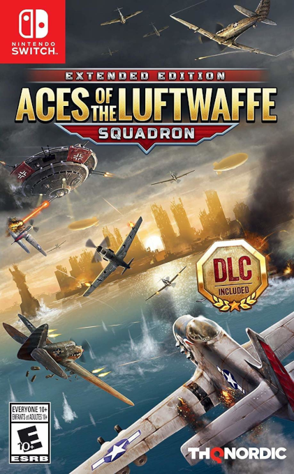 Aces of The Luftwaffe Squadron box art for Nintendo Switch
