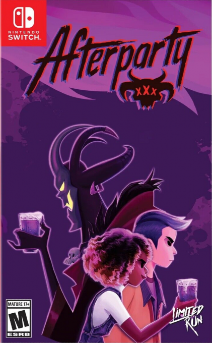 Afterparty box art for Nintendo Switch