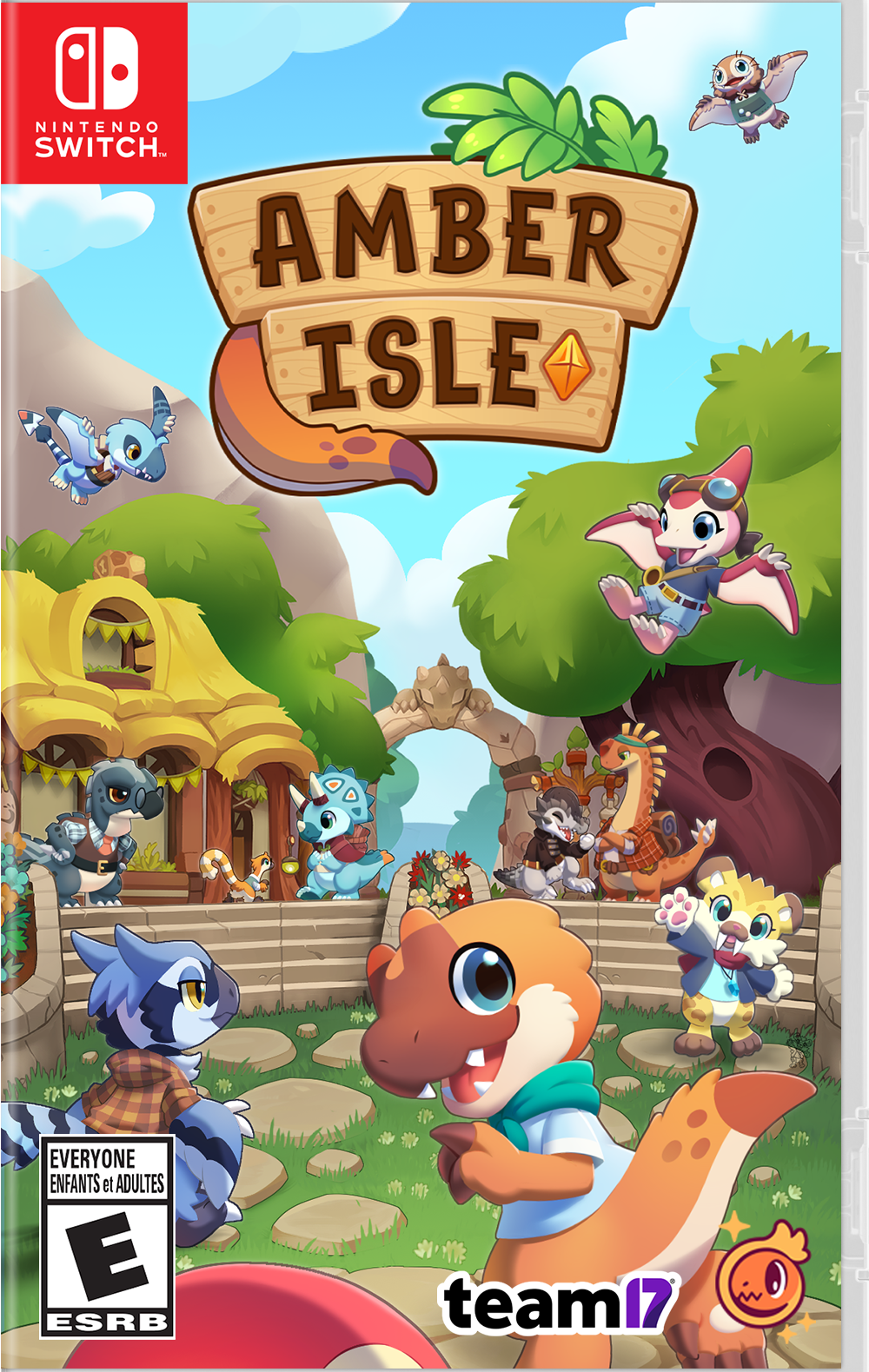 Amber Isle box art for Nintendo Switch