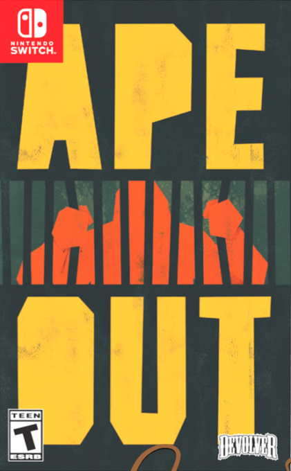 Ape Out box art for Nintendo Switch
