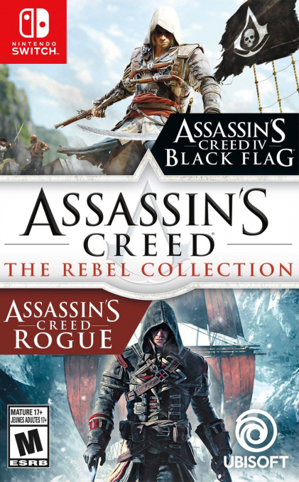Assassin's Creed: The Rebel Collection box art for Nintendo Switch