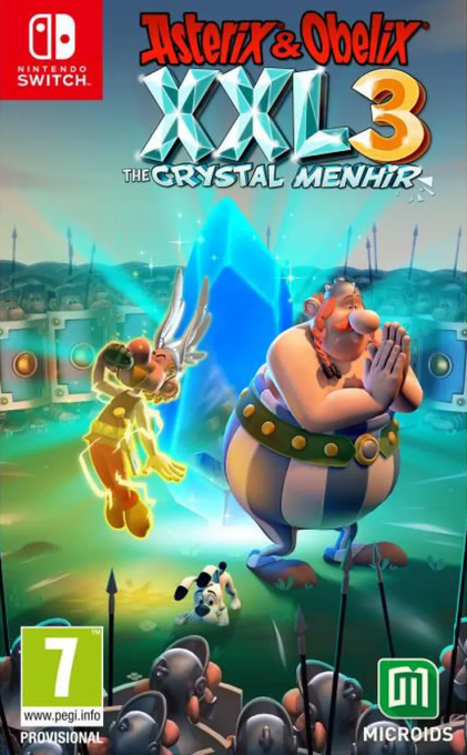 Asterix & Obelix XXL 3: The Crystal Menhir box art for Nintendo Switch