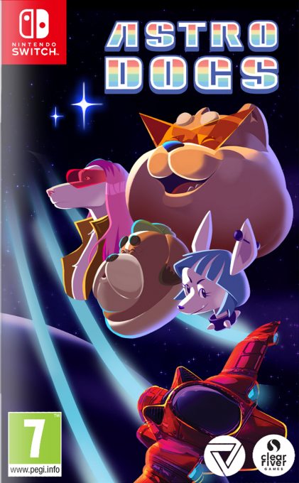 Astrodogs box art for Nintendo Switch