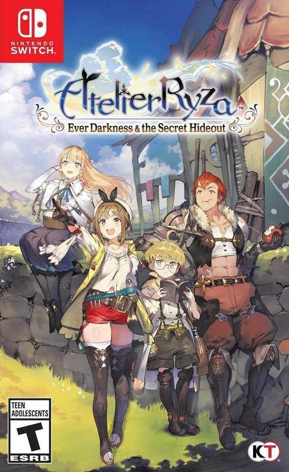 Atelier Ryza: Ever Darkness and the Secret Hideout box art for Nintendo Switch