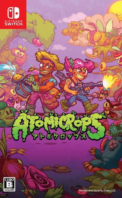 Atomicrops box art for Nintendo Switch