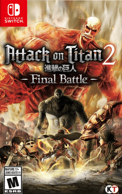 Attack on Titan 2: Final Battle box art for Nintendo Switch