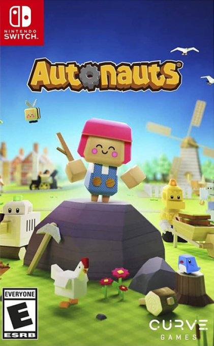 Autonauts box art for Nintendo Switch