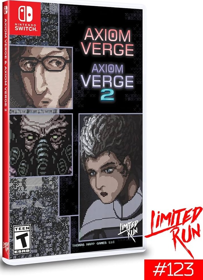 Axiom Verge 1&2 Double Pack box art for Nintendo Switch