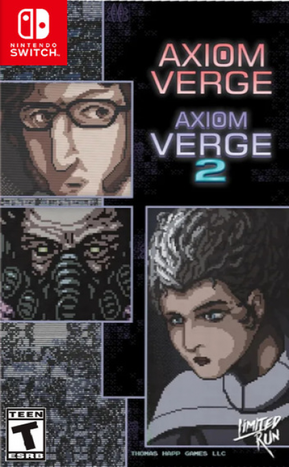 Axiom Verge 1 & 2 [Collector's Edition] box art for Nintendo Switch