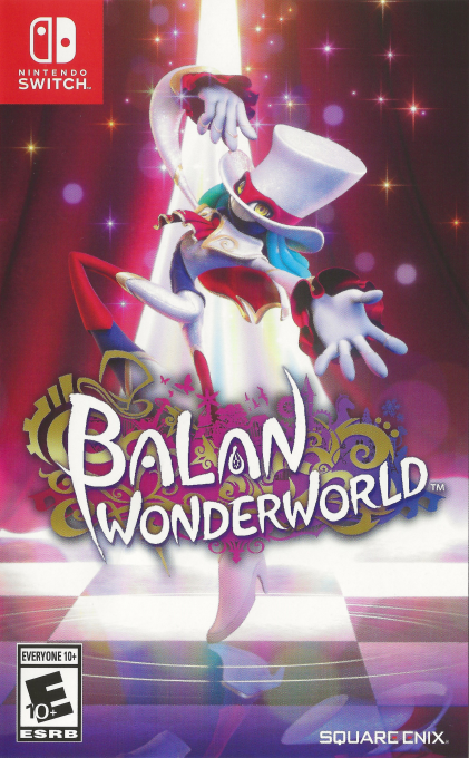 Balan Wonderworld box art for Nintendo Switch
