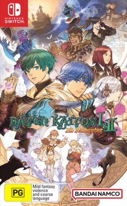 Baten Kaitos I & II HD Remaster box art for Nintendo Switch