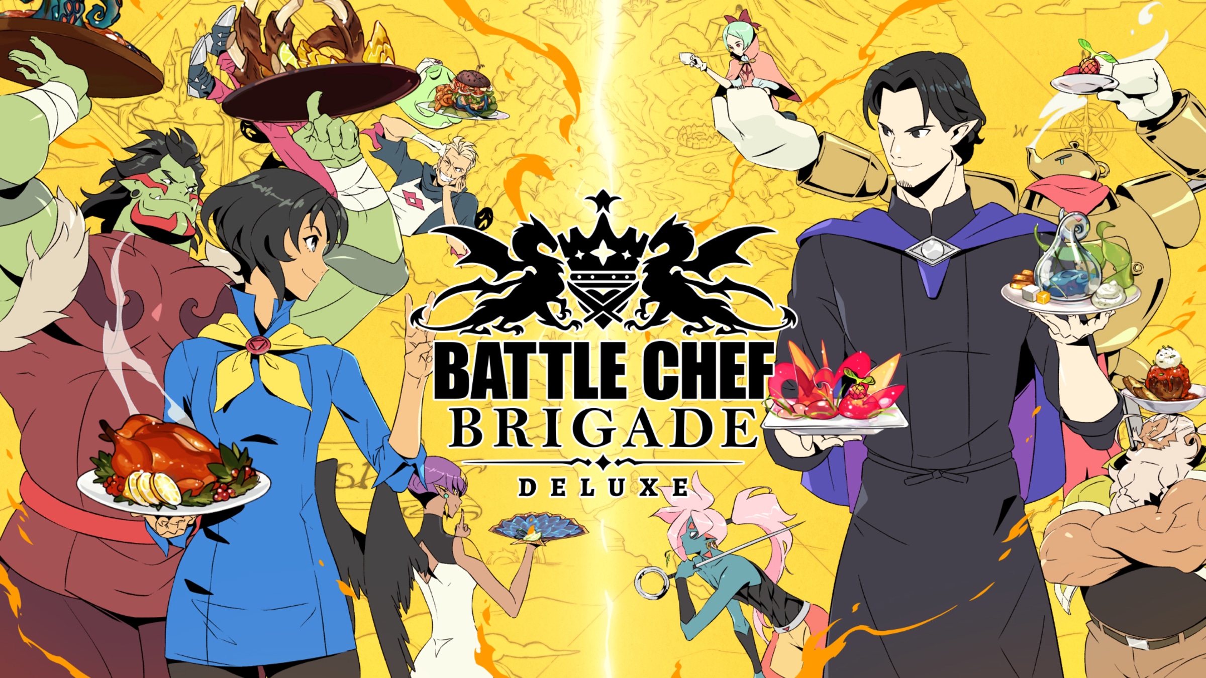 Battle Chef Brigade Deluxe box art for Nintendo Switch