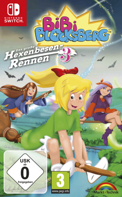 Bibi Blocksberg - Big Broom Race 3 box art for Nintendo Switch