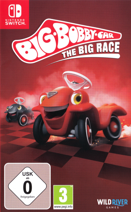 Big Bobby Car The Big Race box art for Nintendo Switch