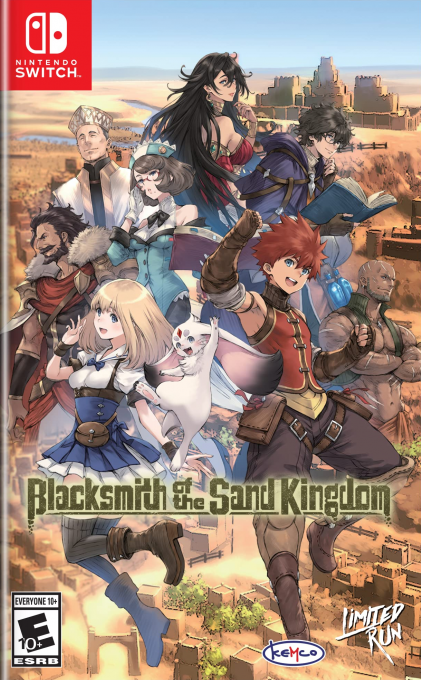 Blacksmith of the Sand Kingdom box art for Nintendo Switch
