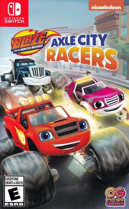 Blaze And The Monster Machines: Axle City Racers box art for Nintendo Switch