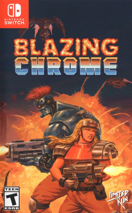 Blazing Chrome box art for Nintendo Switch