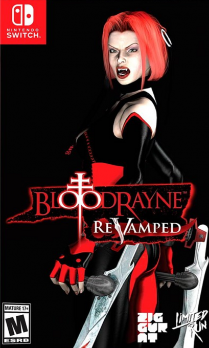 Bloodrayne: ReVamped box art for Nintendo Switch