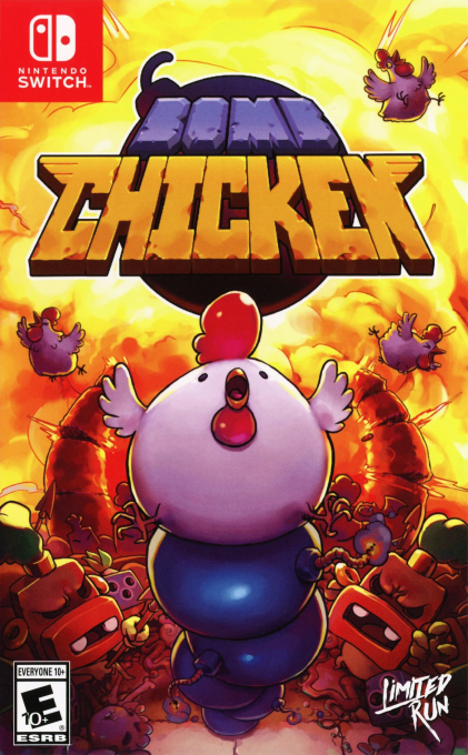 Bomb Chicken box art for Nintendo Switch