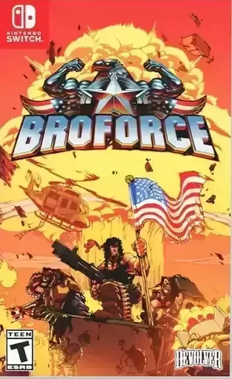 Broforce - Switch Single box art for Nintendo Switch