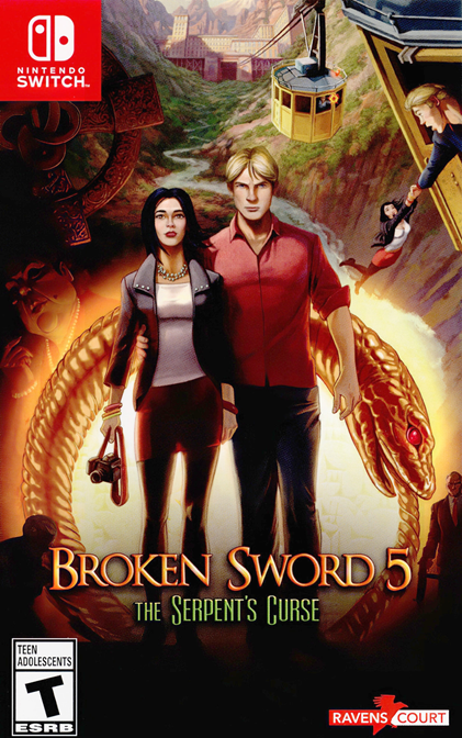 Broken Sword 5 The Serpent's Curse box art for Nintendo Switch