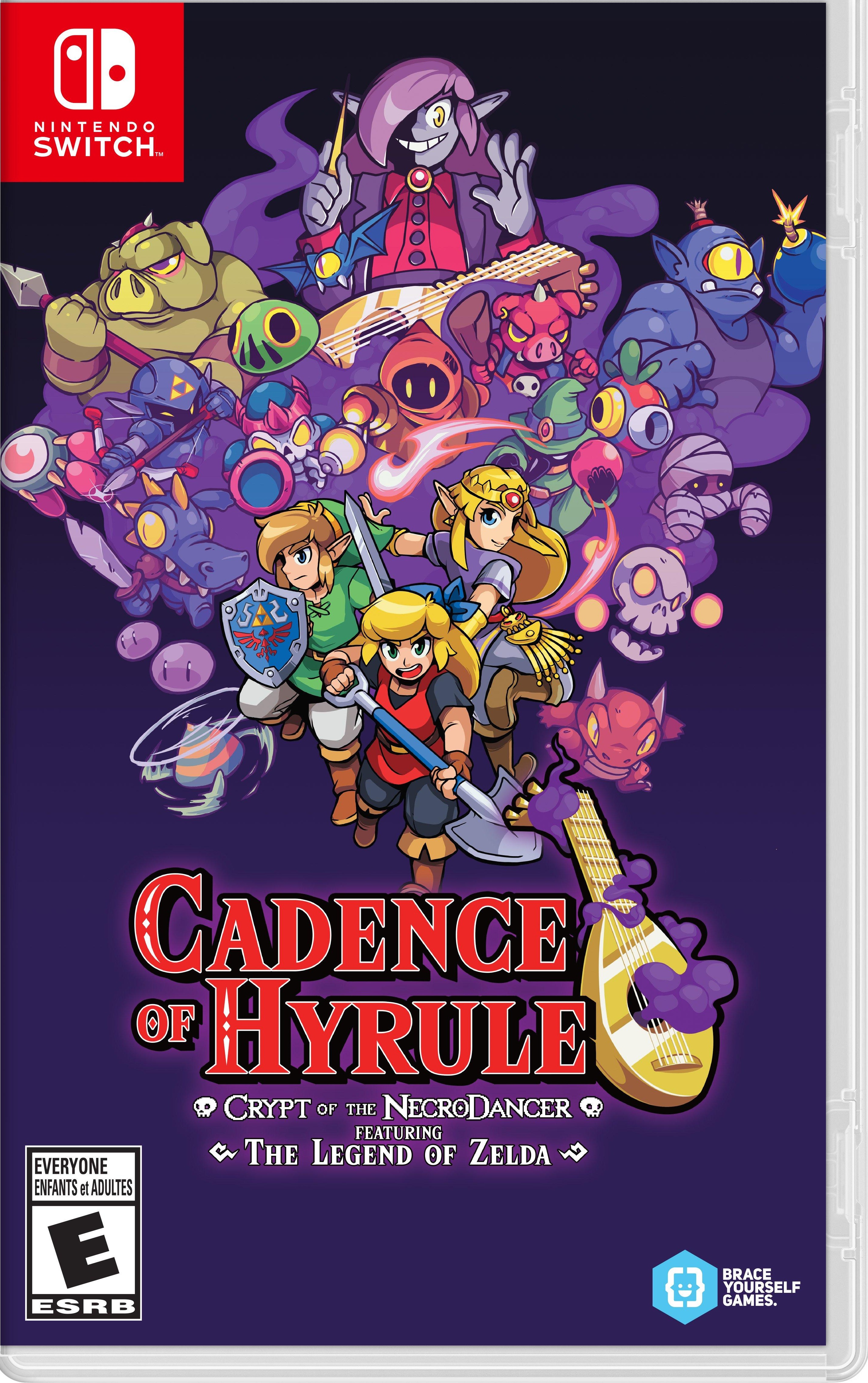 Cadence of Hyrule: Crypt of The Necrodancer box art for Nintendo Switch