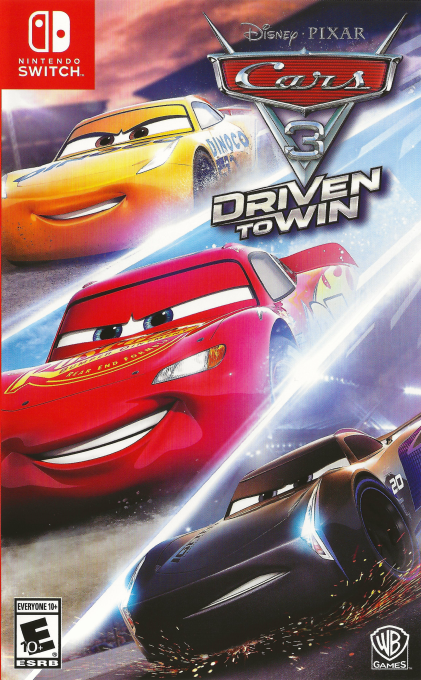Cars 3 Driven to Win box art for Nintendo Switch