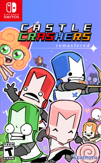 Castle Crashers Remastered box art for Nintendo Switch