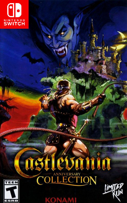 Castlevania Anniversary Collection box art for Nintendo Switch