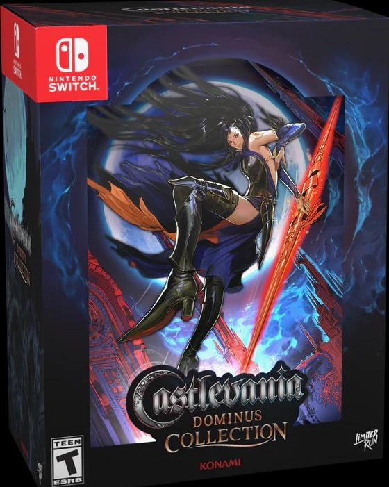 Castlevania Dominus Collection Ultimate Edition Switch box art for Nintendo Switch