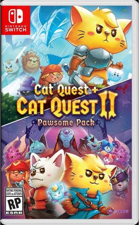 Cat Quest + Cat Quest II Pawsome Pack box art for Nintendo Switch