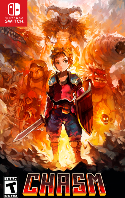 Chasm box art for Nintendo Switch