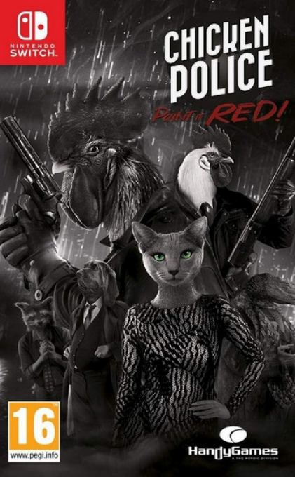 Chicken Police: Paint it Red box art for Nintendo Switch