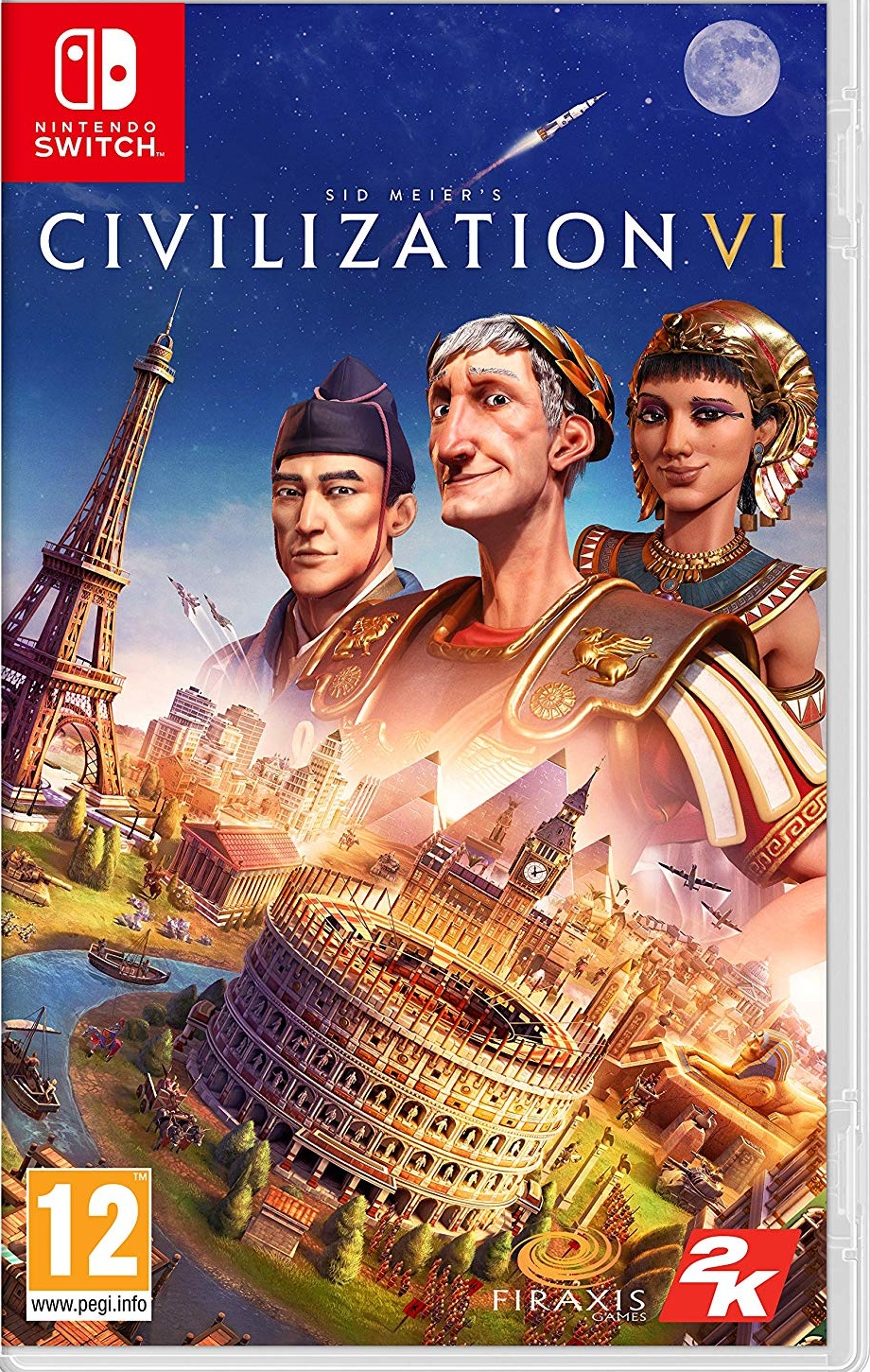 Civilization VI box art for Nintendo Switch