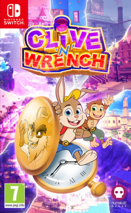 Clive 'N' Wrench box art for Nintendo Switch