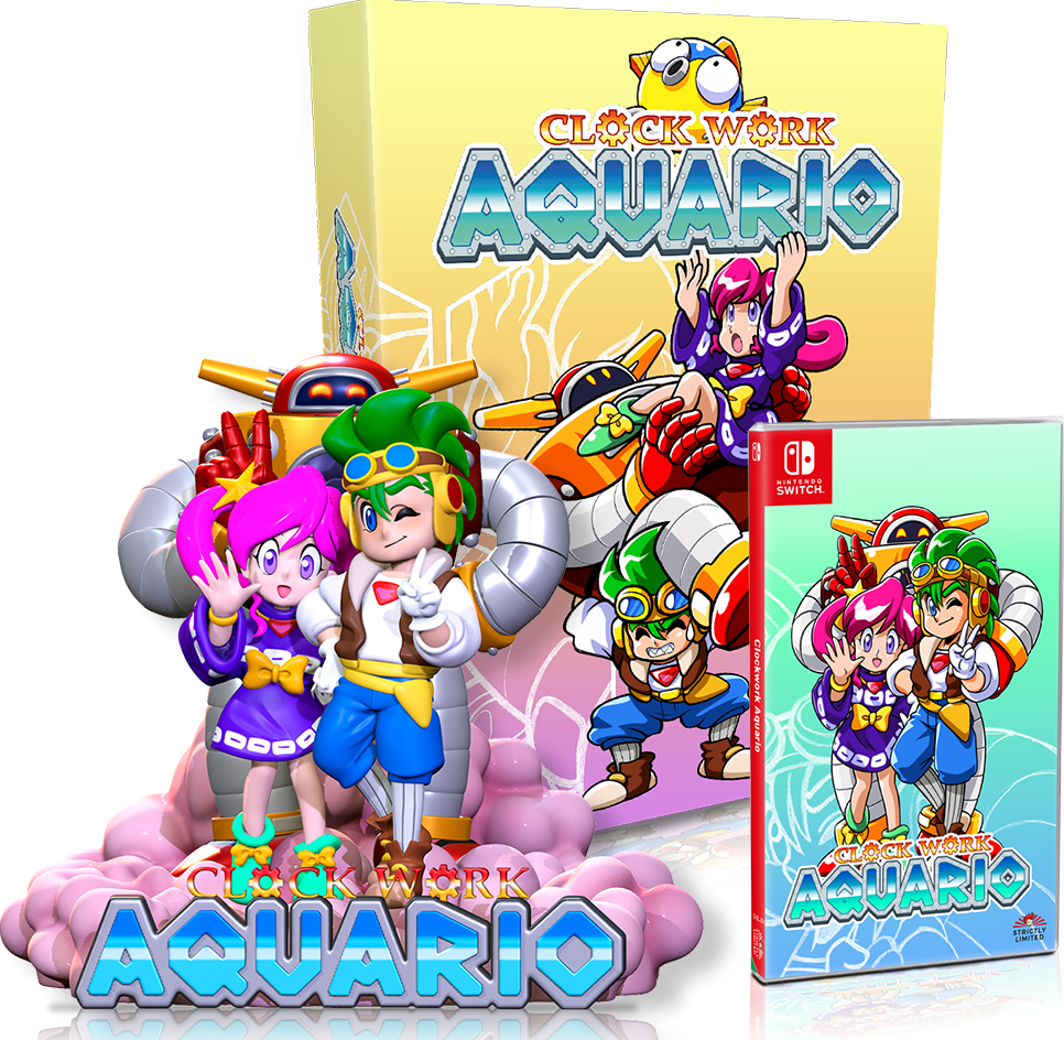 Clockwork Aquario Ultra Collector's Edition box art for Nintendo Switch