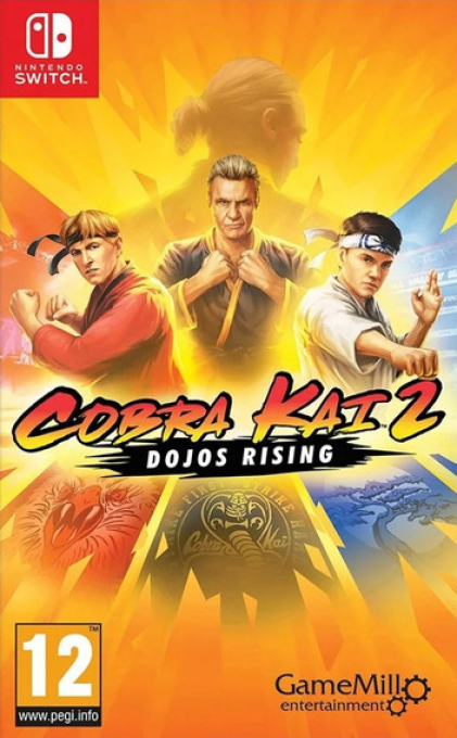 Cobra Kai 2: Dojos Rising box art for Nintendo Switch