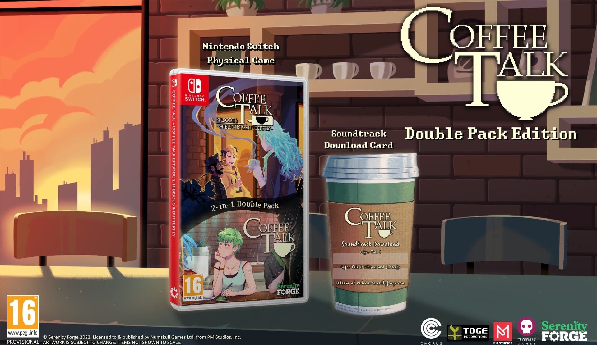 Coffee Talk Episode 2: Hibiscus and Butterfly box art for Nintendo Switch