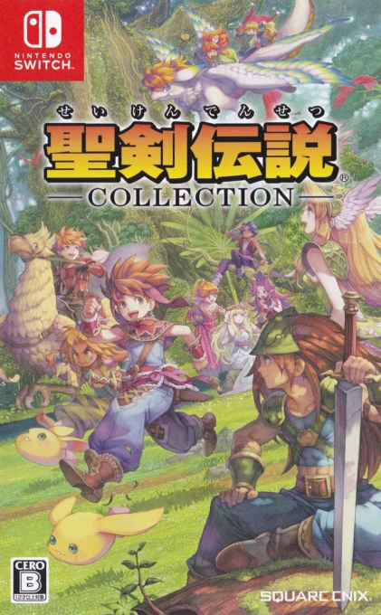 Collection of Mana box art for Nintendo Switch