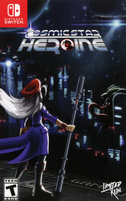 Cosmic Star Heroine box art for Nintendo Switch
